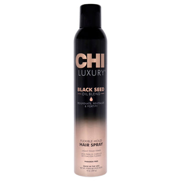 Luxury Black Seed Oil Flexible Hold Hairspray by CHI for Unisex - 10 oz Hair Spray