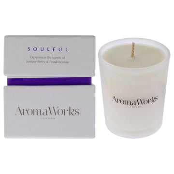 Soulful Candle Small by Aromaworks for Unisex - 2.65 oz Candle
