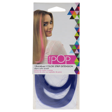 Pop Color Strip Extension - Starry Sky Blue by Hairdo for Women - 18 Inch Hair Extension