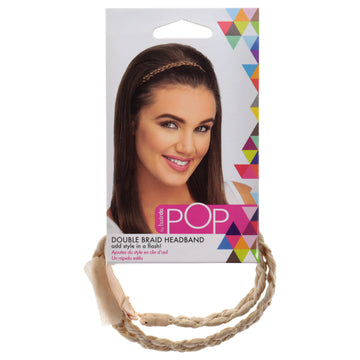 Pop Double Braid Headband - R22 Swedish Blonde by Hairdo for Women - 1 Pc Hair Band