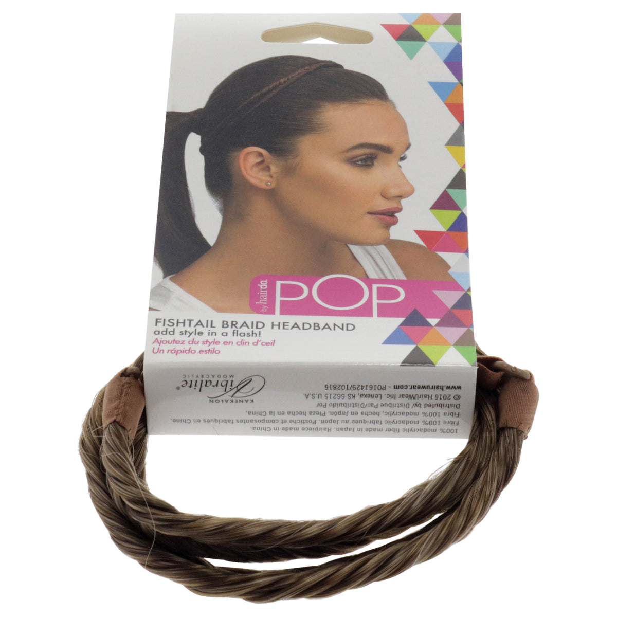 Pop Fishtail Braid Headband - R1416T Buttered Toast by Hairdo for Women - 1 Pc Hair Band