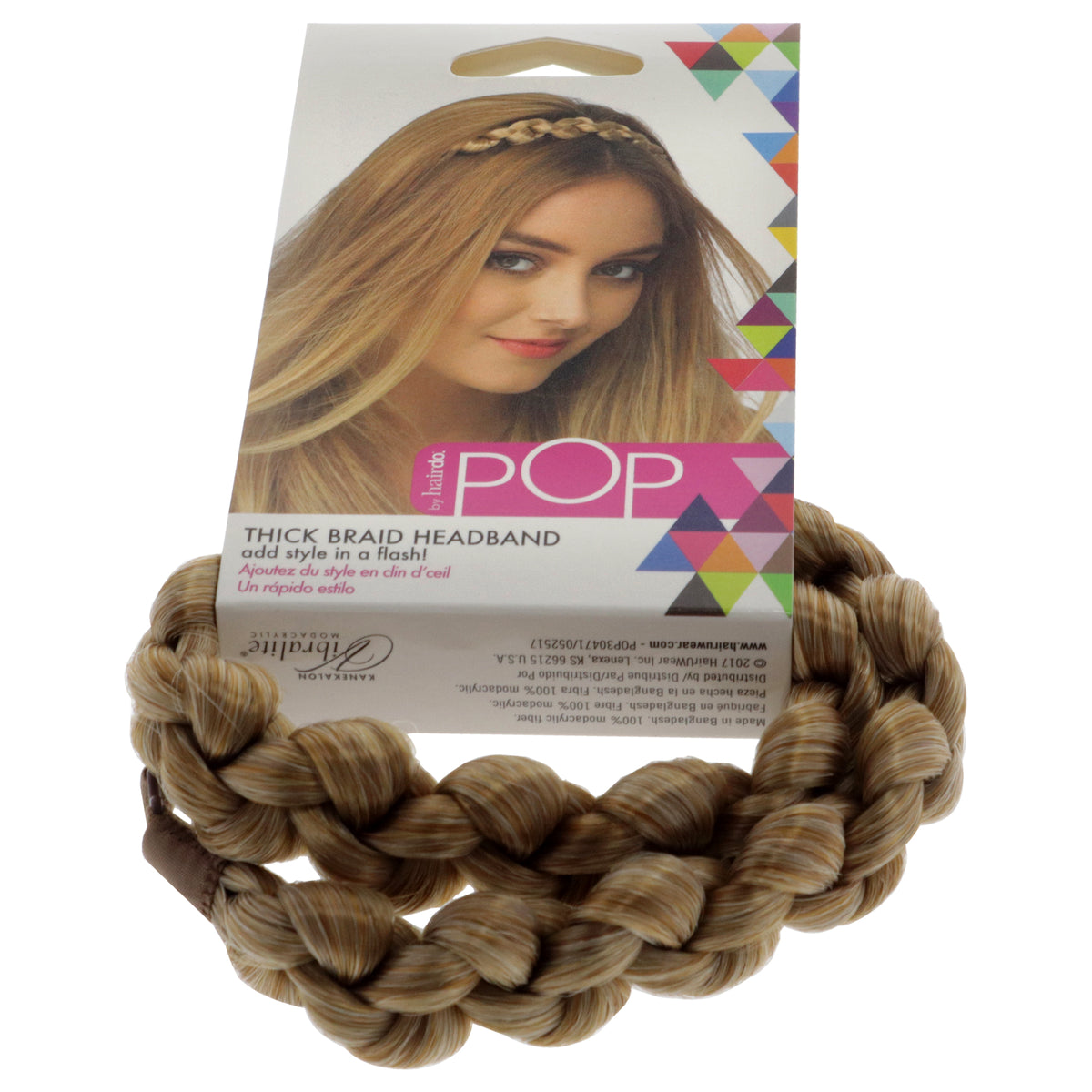 Pop Thick Braid Headband - R25 Ginger Blonde by Hairdo for Women - 1 Pc Hair Band