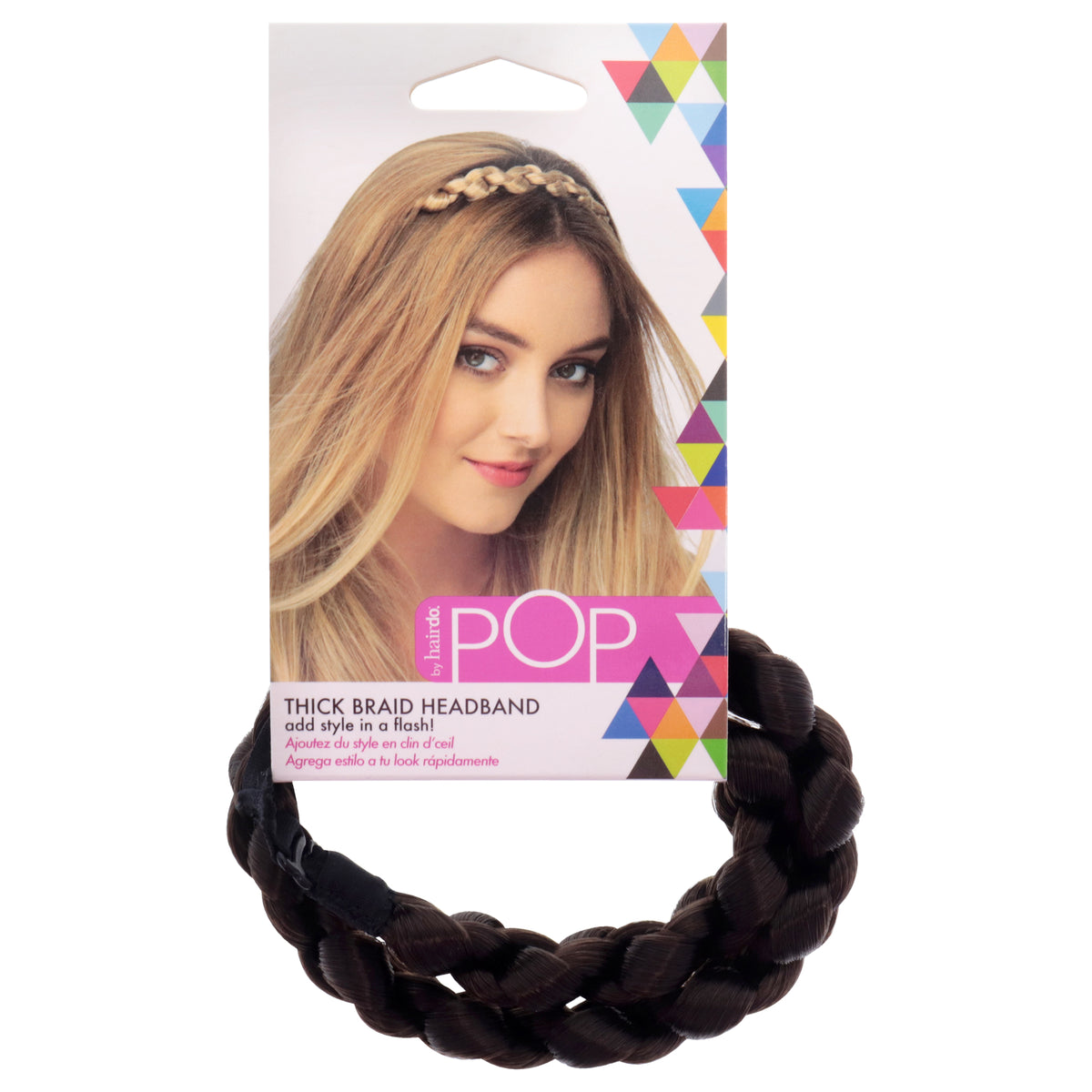 Pop Thick Braid Headband - R6 Dark Chocolate by Hairdo for Women - 1 Pc Hair Band