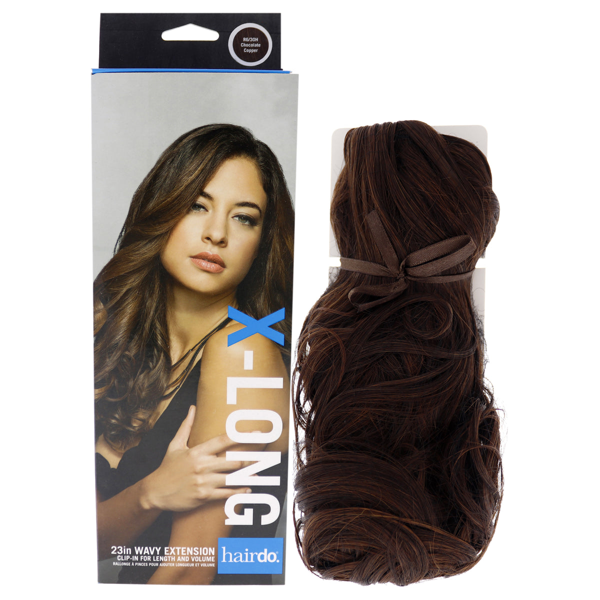 Wavy Extension - R6 30H Chocolate Copper by Hairdo for Women - 23 Inch Hair Extension