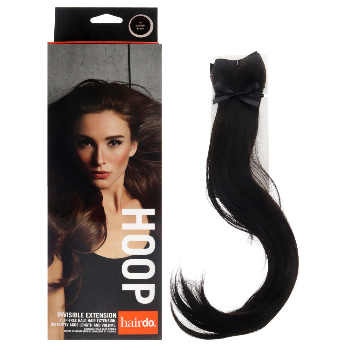 Invisible Extension - R4 Midnight Brown by Hairdo for Women - 1 Pc Hair Extension
