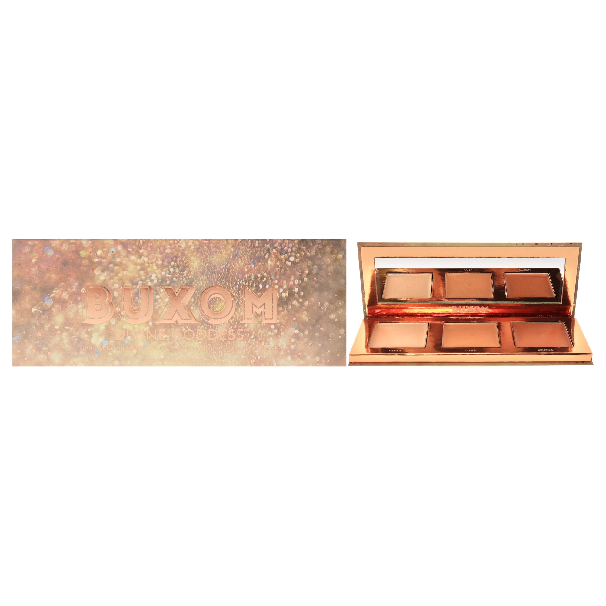 Divine Goddess Luminizing Highlighter Palette by Buxom for Women - 0.48 oz Highlighter