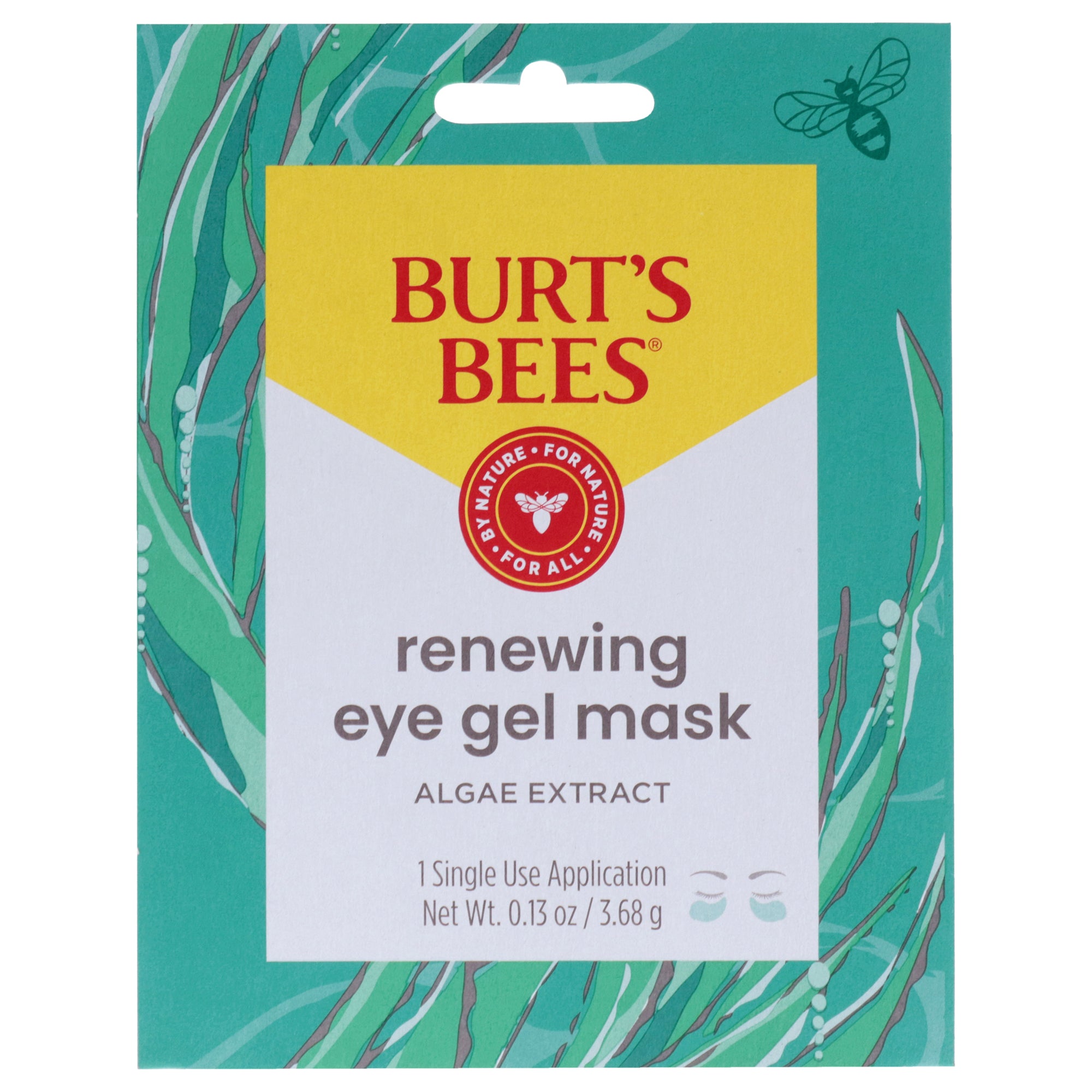Renewing Eye Gel Mask by Burts Bees for Women - 1 Pc Mask