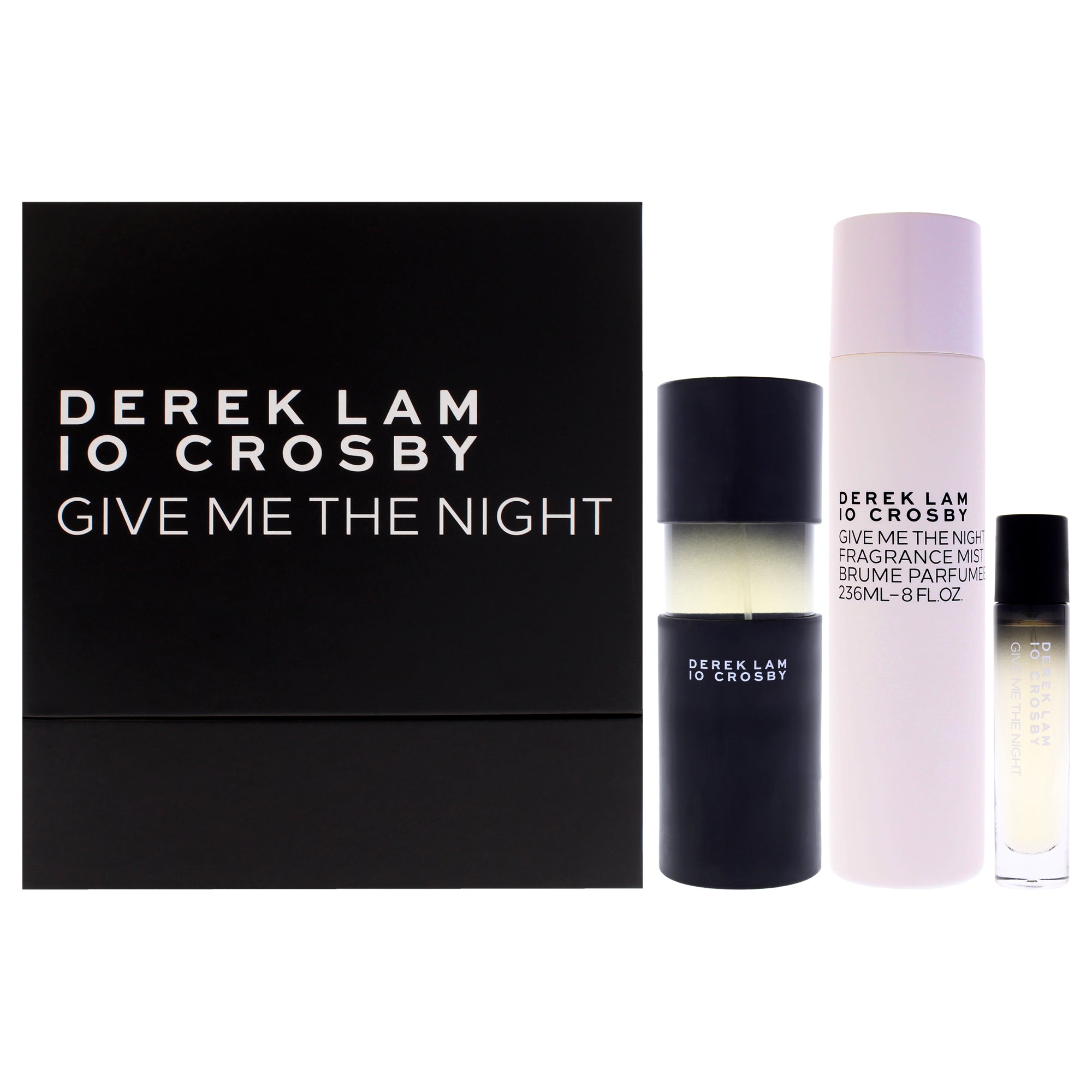 Give Me The Night Spring by Derek Lam for Women - 3 Pc Gift Set 3.4oz EDP Spray, 10ml EDP Spray, 8oz Fragrance Mist