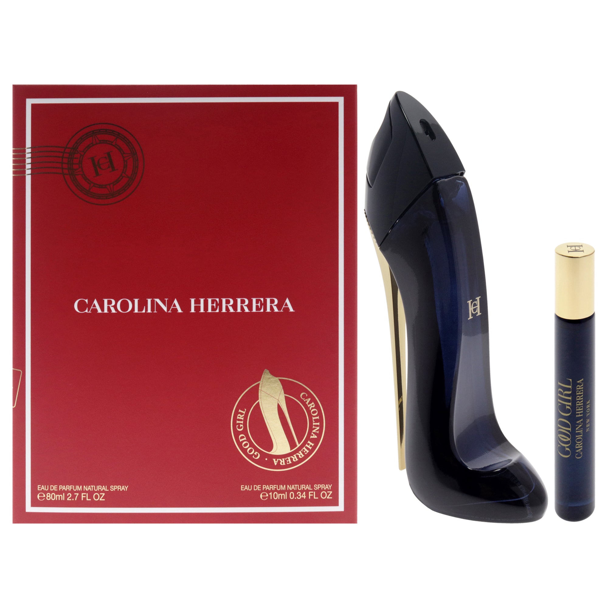 Good Girl by Carolina Herrera for Women - 2 Pc Gift Set 2.7oz EDP Spray, 0.34oz EDP Spray