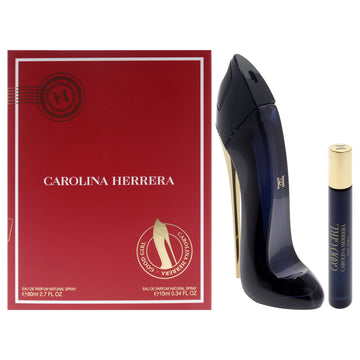 Good Girl by Carolina Herrera for Women - 2 Pc Gift Set 2.7oz EDP Spray, 0.34oz EDP Spray