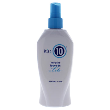 Miracle Leave-In Lite by Its A 10 for Unisex - 10 oz Hair Spray