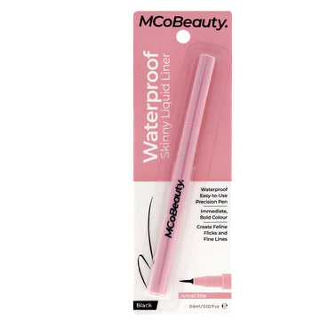 Waterproof Skinny Liquid Liner - Black by MCoBeauty for Women - 0.02 oz Eyeliner