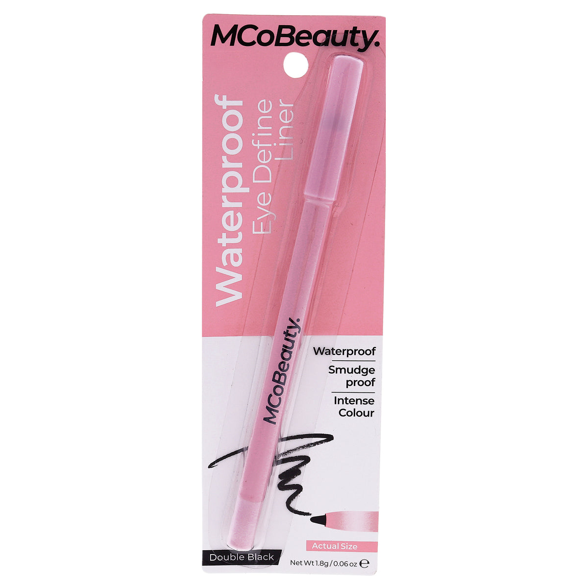 Waterproof Eye Define Liner - Double Black by MCoBeauty for Women - 0.06 oz Eyeliner