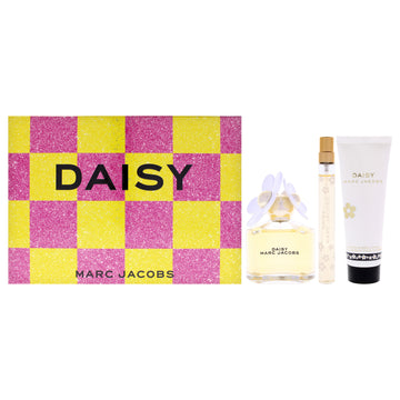 Daisy by Marc Jacobs for Women - 3 Pc Gift Set 3.3oz EDT Spray, 0.33oz EDT Spray (Mini), 2.5oz Body Lotion