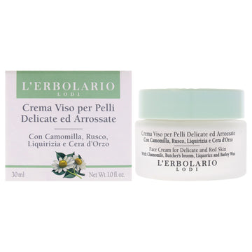 Face Cream for Delicate and Red Skin by LErbolario for Women - 1 oz Cream