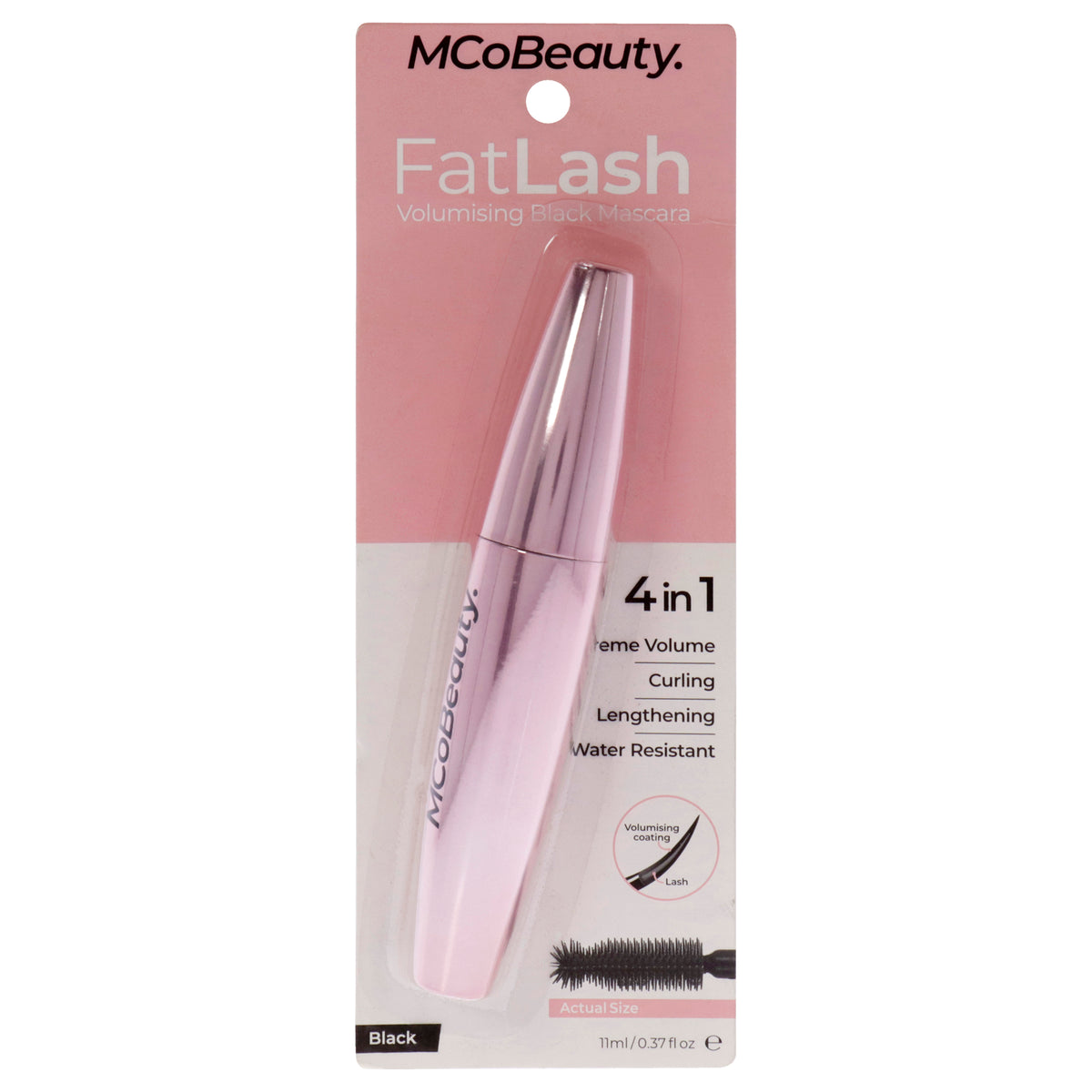 Fat Lash Volumising Mascara - Black by MCoBeauty for Women - 0.37 oz Mascara