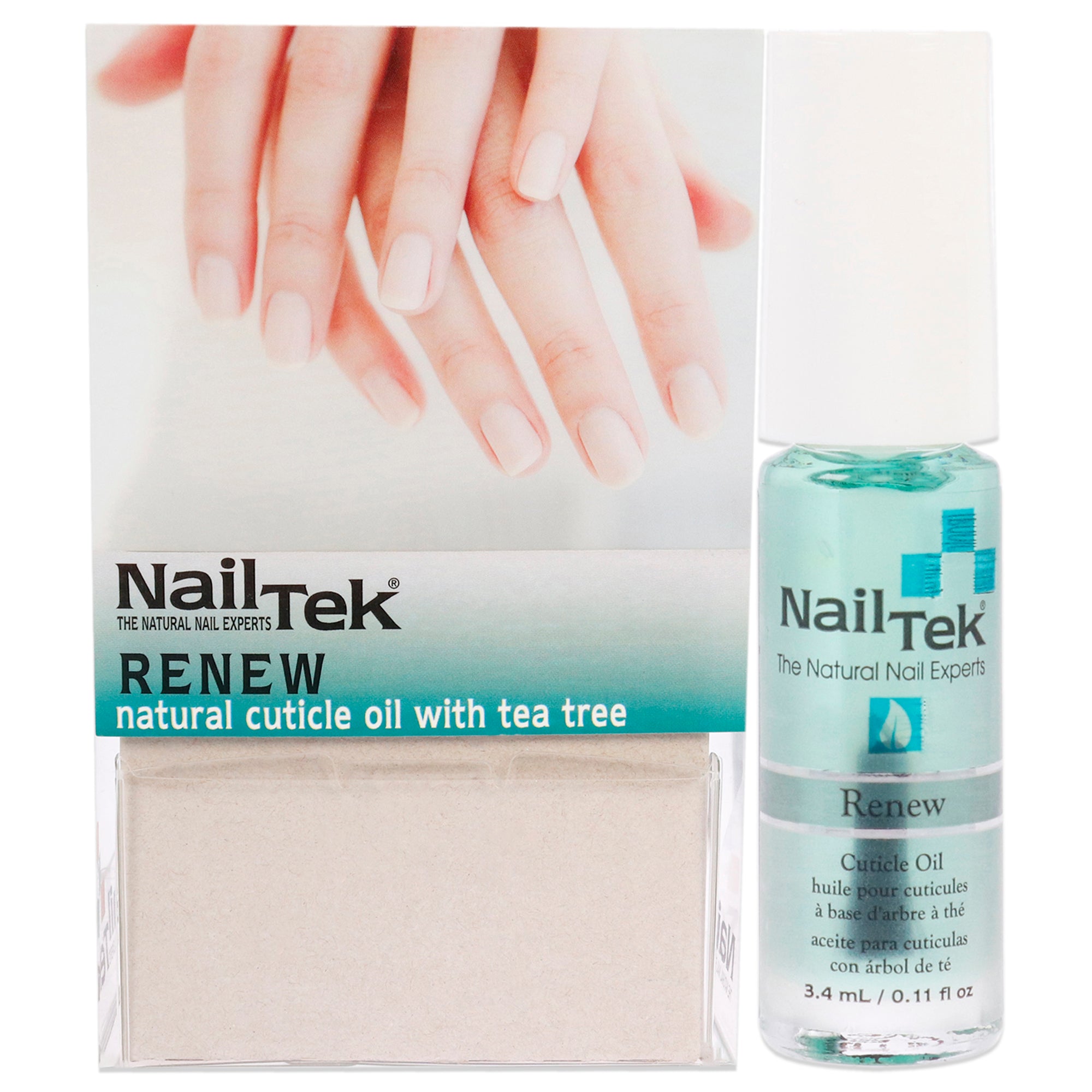 Renew Natural Cuticle Oil with Tea Tree by Nail Tek for Women - 24 x 0.11 oz Nail Treatment