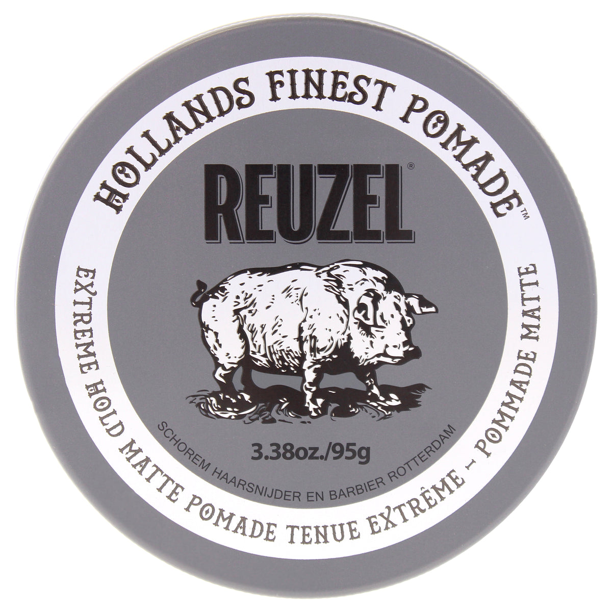 Extreme Hold Matte Pomade by Reuzel for Men - 3.38 oz Pomade