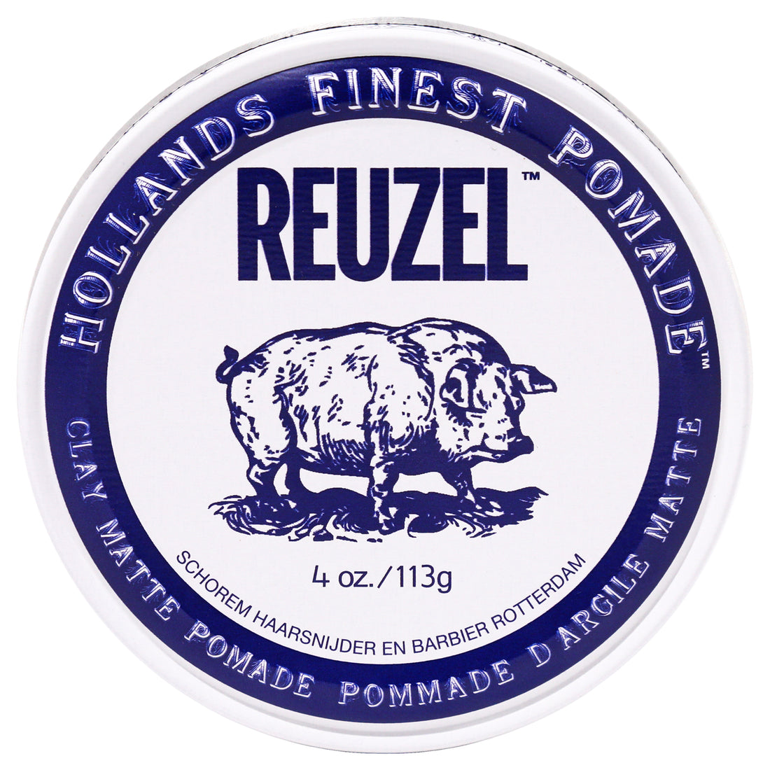 Clay Matte Pomade by Reuzel for Men - 4 oz Pomade