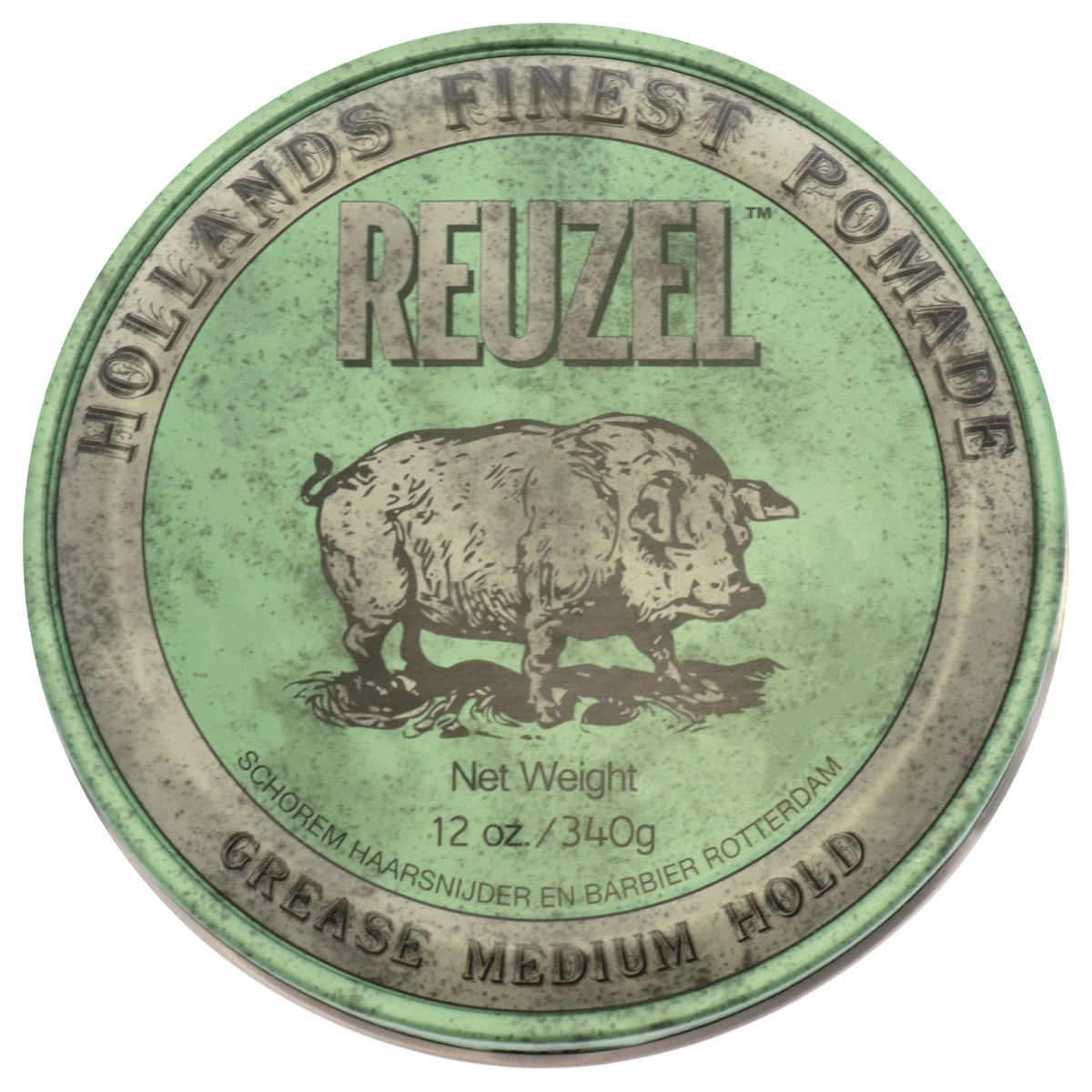 Green Grease Medium Hold Pomade by Reuzel for Men - 12 oz Pomade