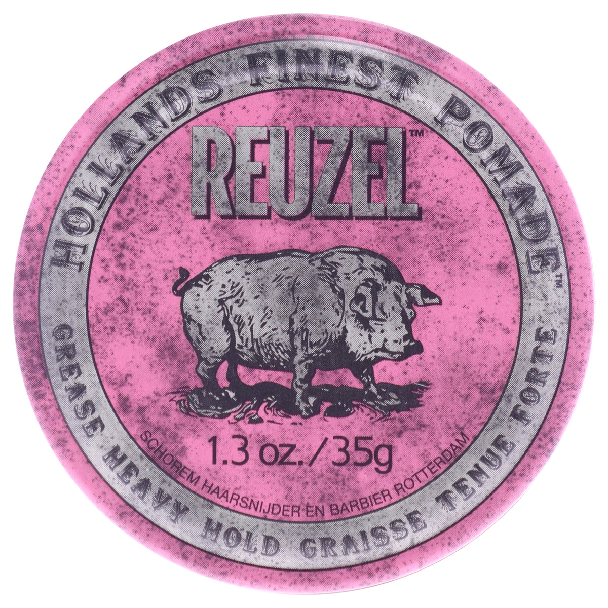 Pink Grease Heavy Hold Pomade by Reuzel for Men - 1.3 oz Pomade