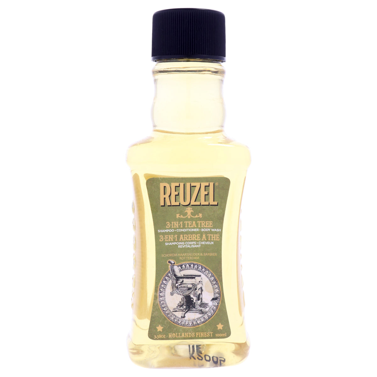3-In-1 Tea Tree Shampoo Conditioner and Body Wash by Reuzel for Men - 3.38 oz Shampoo Conditioner and Body Wash