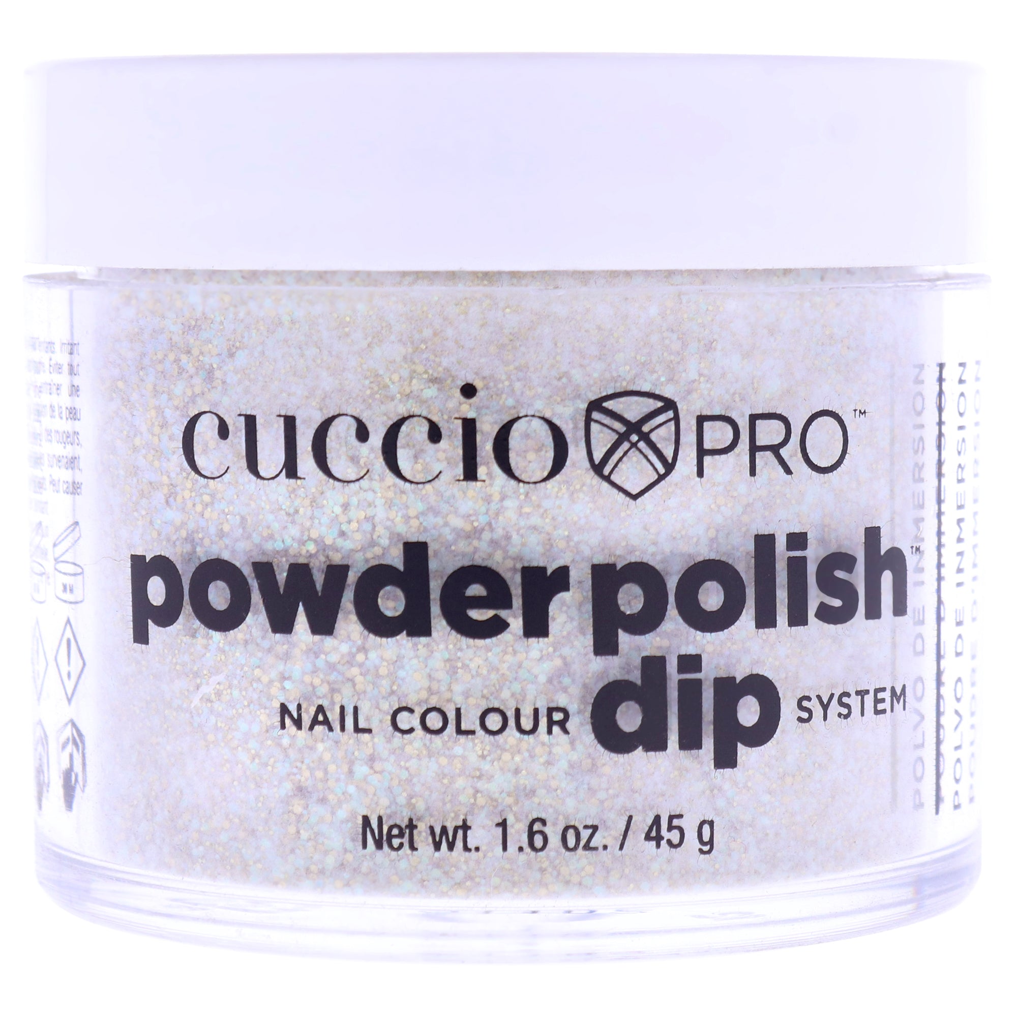 Pro Powder Polish Nail Colour Dip System - Gold Glitter by Cuccio Pro for Women - 1.6 oz Nail Powder