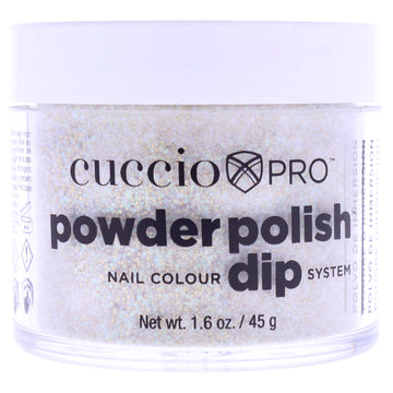Pro Powder Polish Nail Colour Dip System - Gold Glitter by Cuccio Pro for Women - 1.6 oz Nail Powder