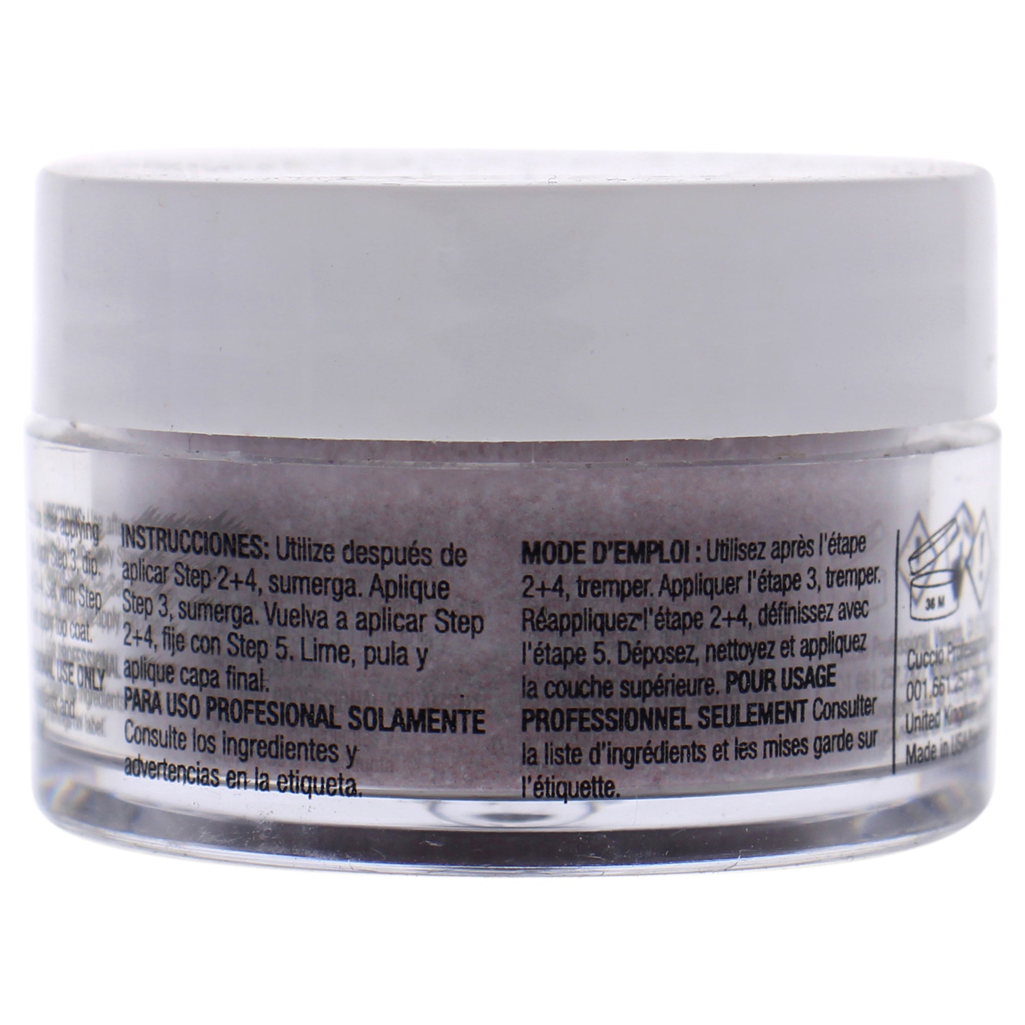 Pro Powder Polish Nail Colour Dip System - Ruby Red Glitter by Cuccio Pro for Women - 0.5 oz Nail Powder