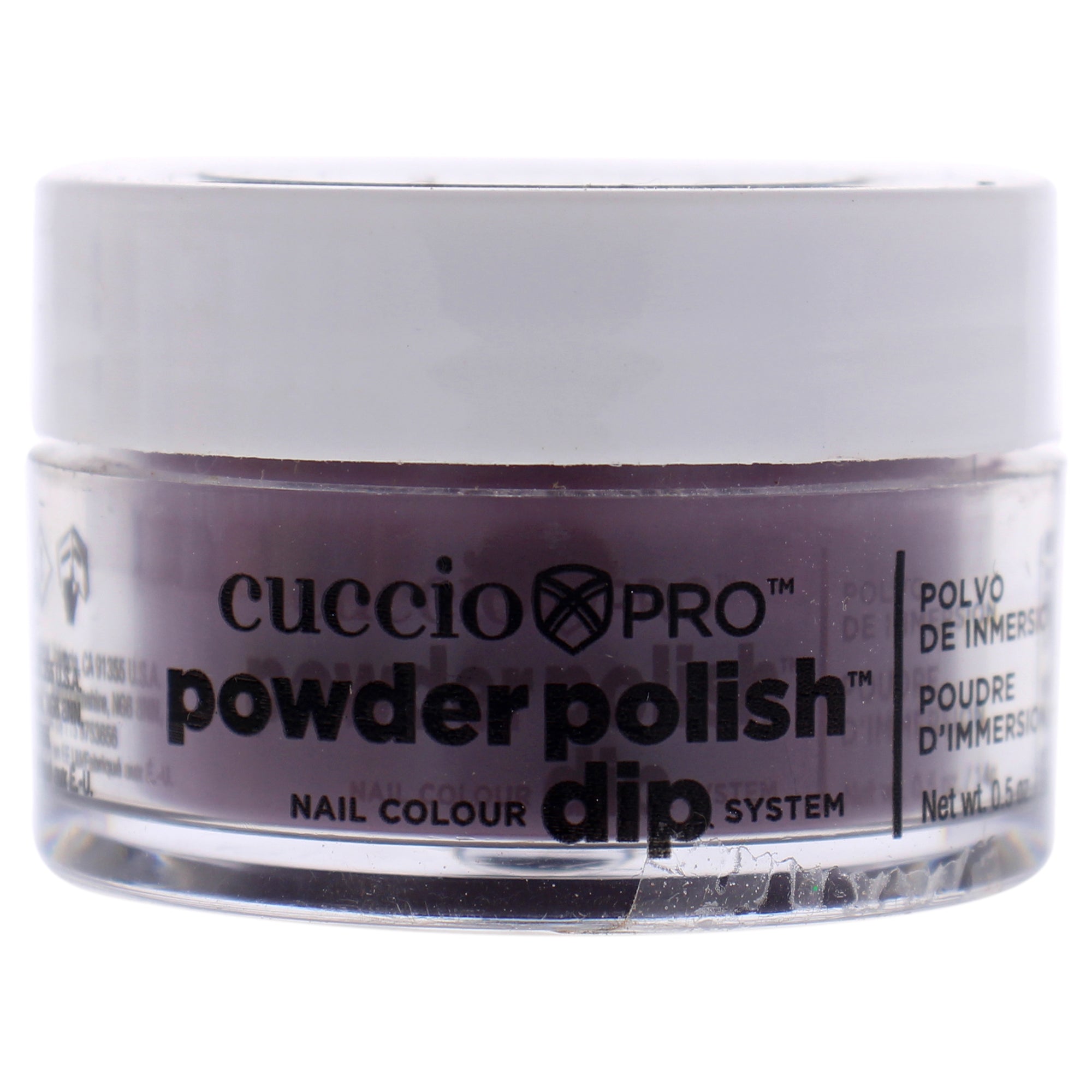 Pro Powder Polish Nail Colour Dip System - Plum with Black Undertones by Cuccio Pro for Women - 0.5 oz Nail Powder