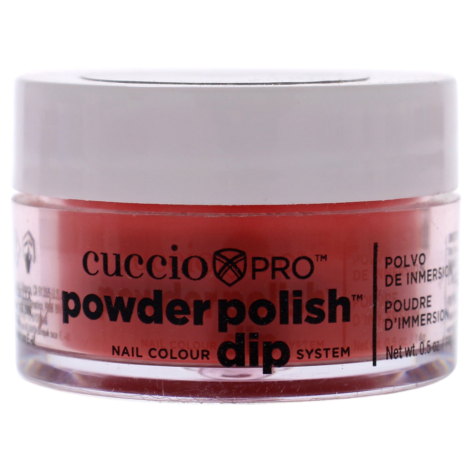 Pro Powder Polish Nail Colour Dip System - Red with Orange Undertones by Cuccio Pro for Women - 0.5 oz Nail Powder