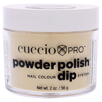 Pro Powder Polish Nail Colour Dip System - Metallic Lemon Gold by Cuccio Pro for Women - 1.6 oz Nail Powder