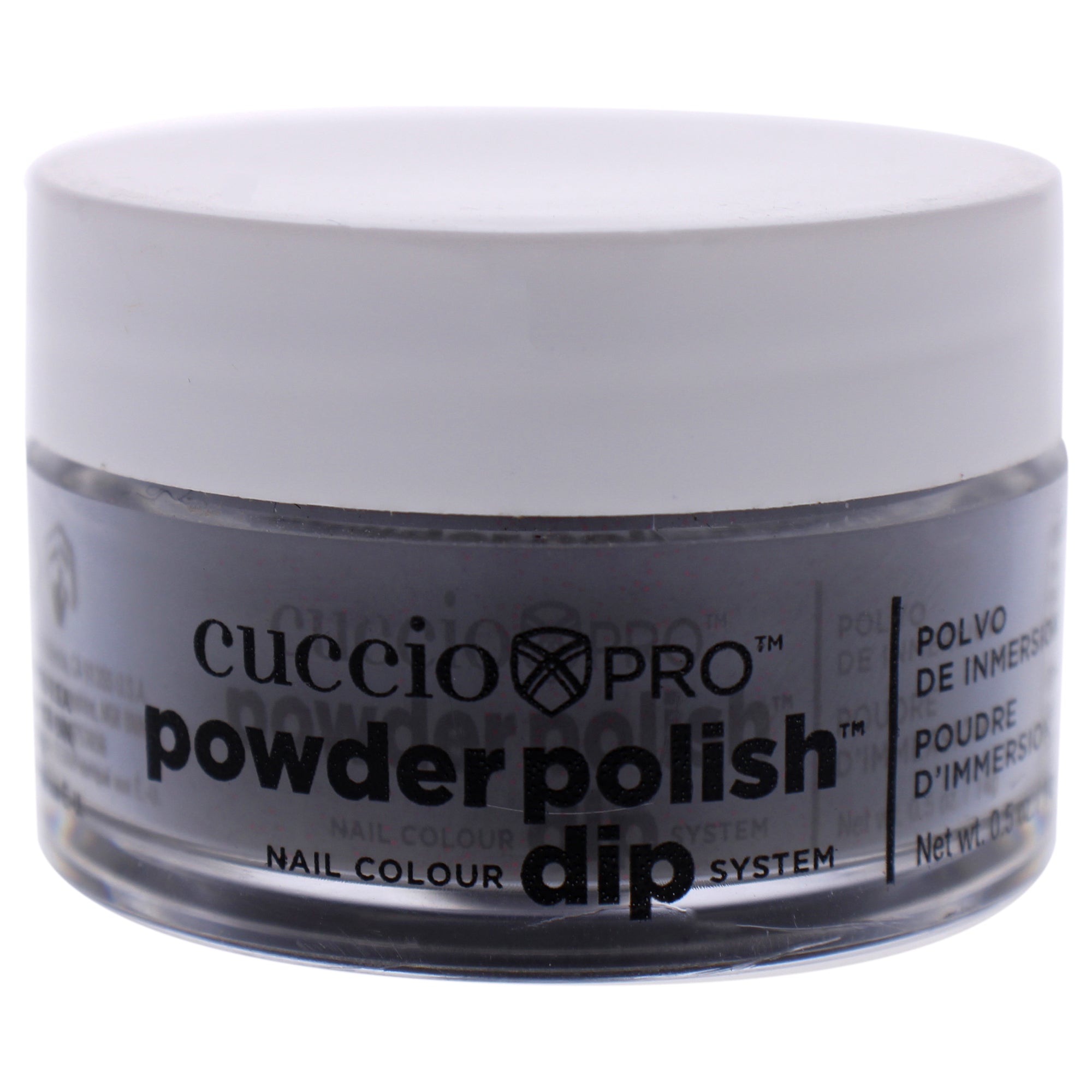 Pro Powder Polish Nail Colour Dip System - Black With Red Glitter by Cuccio Pro for Women - 0.5 oz Nail Powder