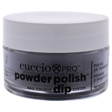 Pro Powder Polish Nail Colour Dip System - Black With Red Glitter by Cuccio Pro for Women - 0.5 oz Nail Powder