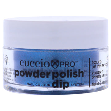 Pro Powder Polish Nail Colour Dip System - Blue With Pink Glitter by Cuccio Pro for Women - 0.5 oz Nail Powder