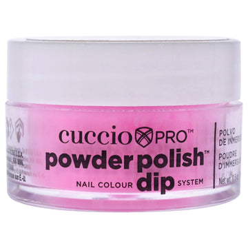 Pro Powder Polish Nail Colour Dip System - Bright Neon Pink by Cuccio Pro for Women - 0.5 oz Nail Powder