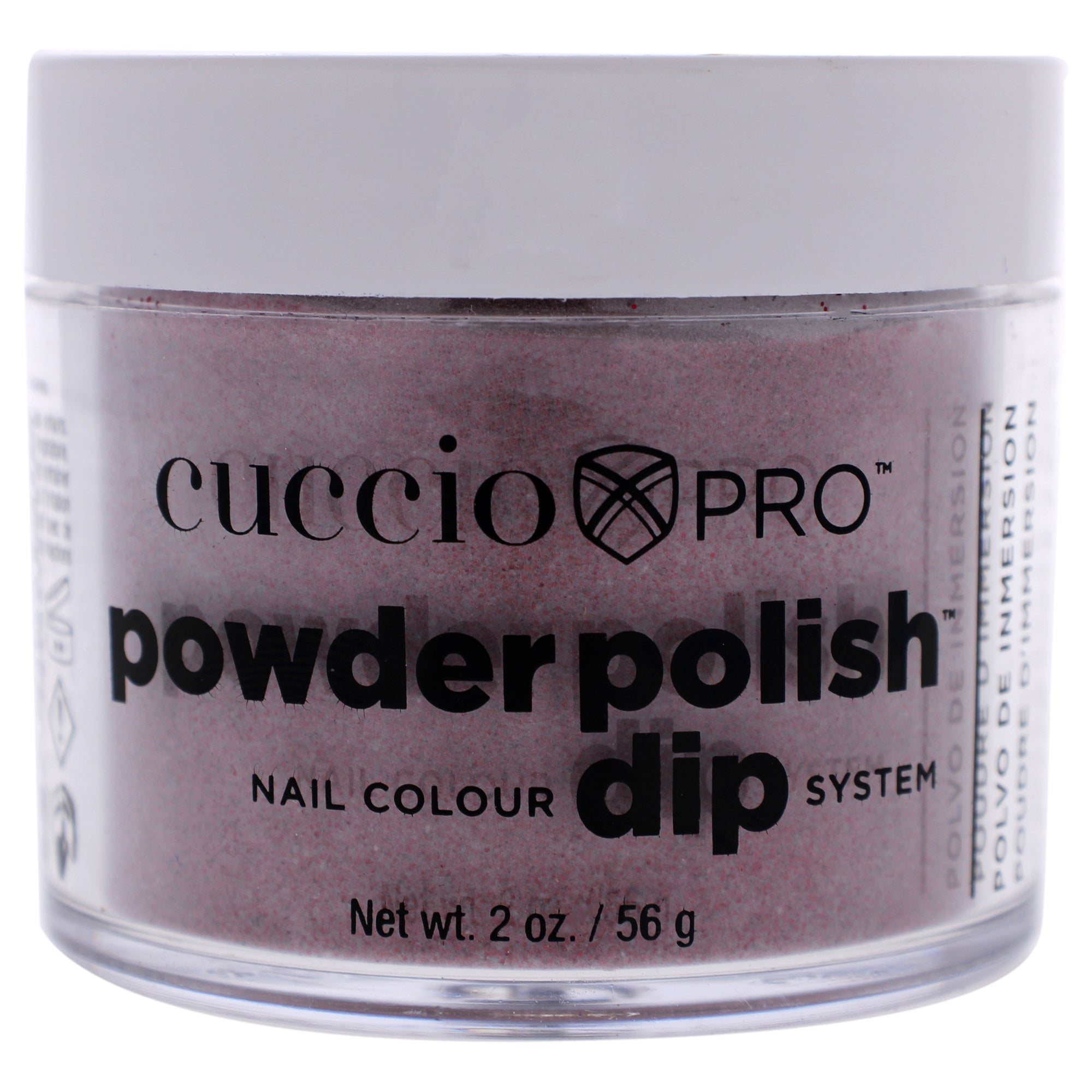 Pro Powder Polish Nail Colour Dip System - Dark Red Glitter by Cuccio Pro for Women - 1.6 oz Nail Powder