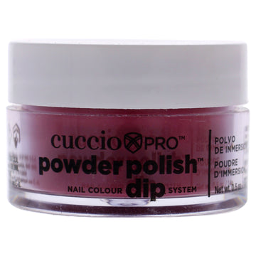Pro Powder Polish Nail Colour Dip System - Fuchsia With Rainbow Mica by Cuccio Pro for Women - 0.5 oz Nail Powder