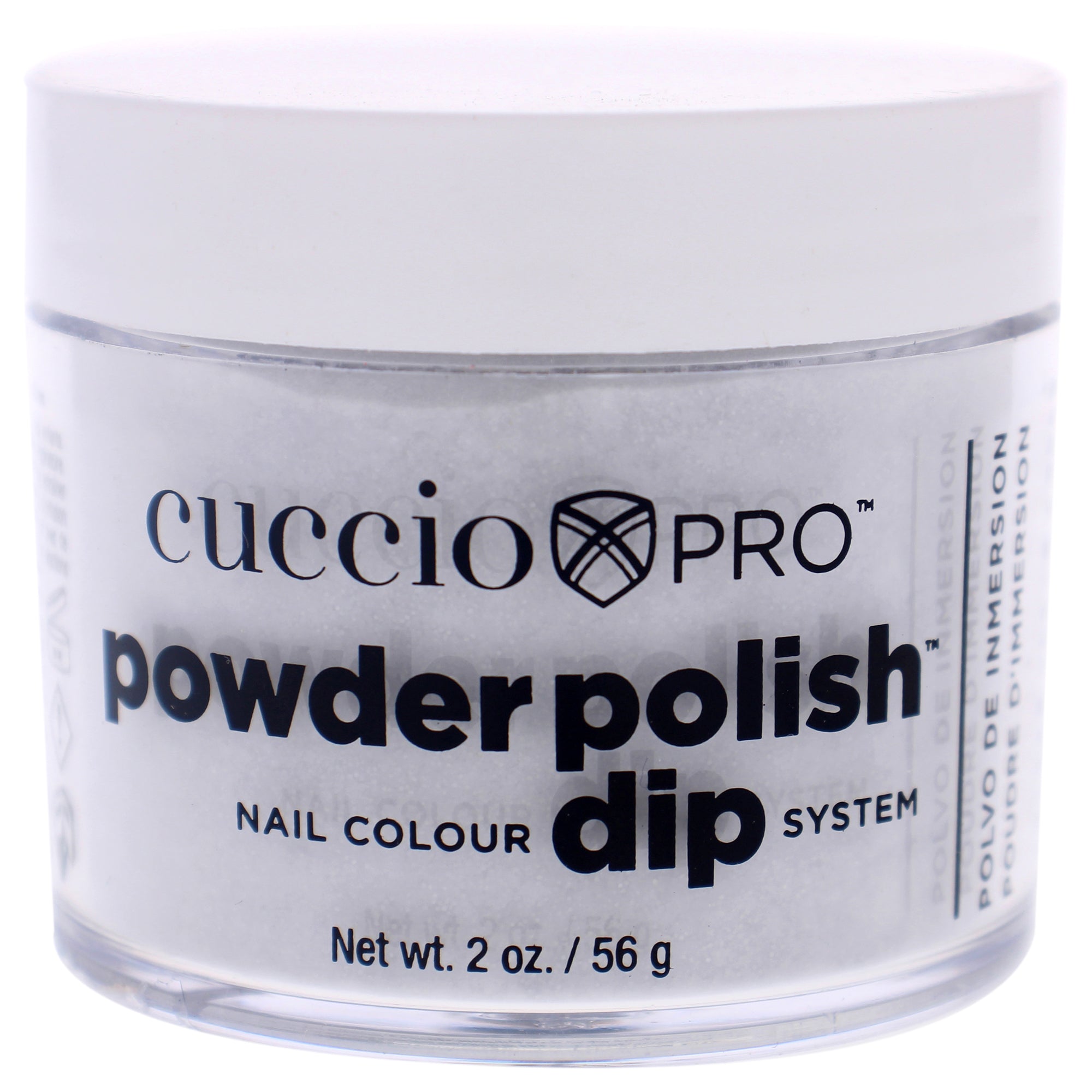 Pro Powder Polish Nail Colour Dip System - Platinum Silver Glitter by Cuccio Pro for Women - 1.6 oz Nail Powder