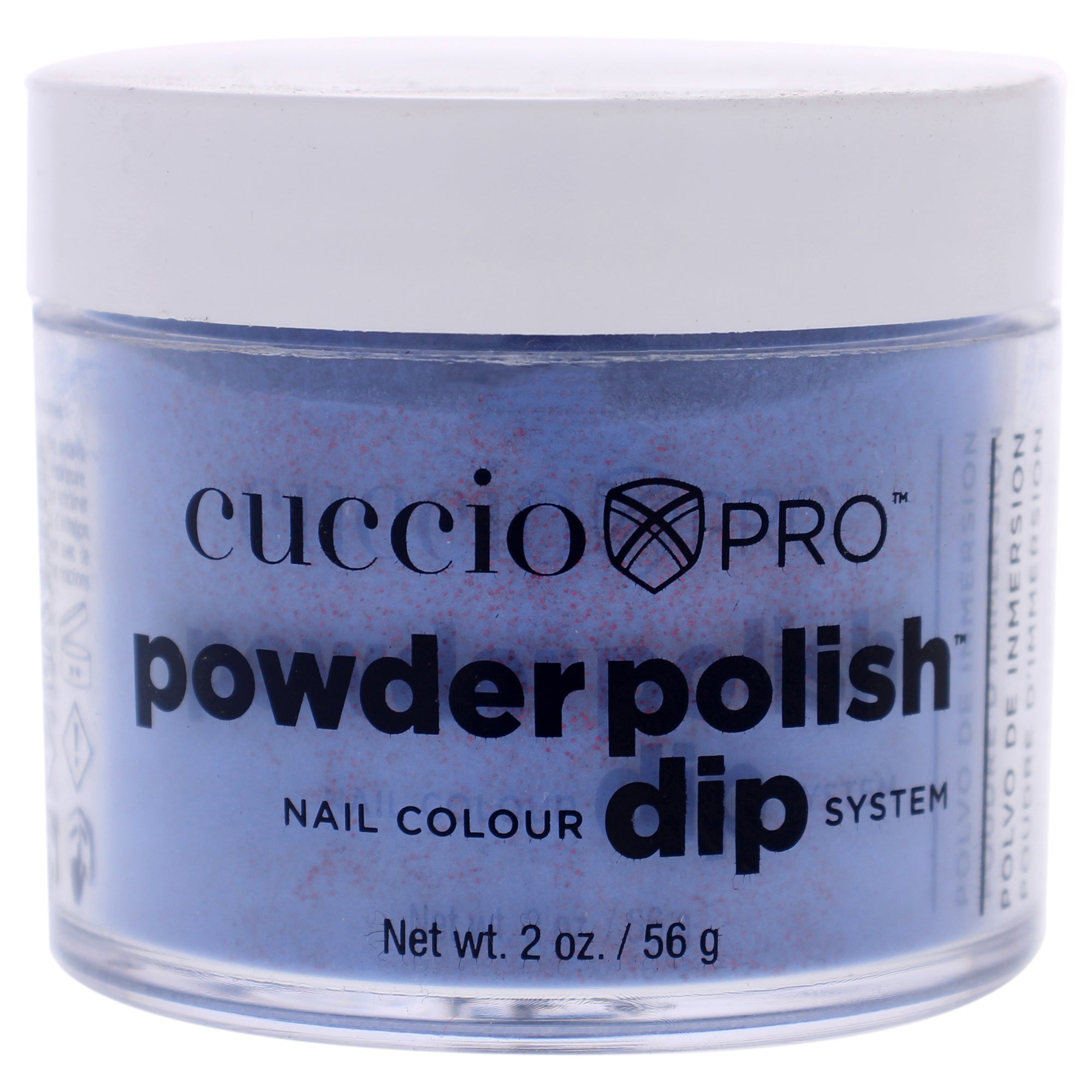 Pro Powder Polish Nail Colour Dip System - Purple With Red Glitter by Cuccio Pro for Women - 1.6 oz Nail Powder