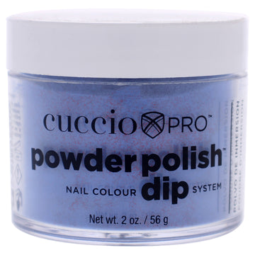 Pro Powder Polish Nail Colour Dip System - Purple With Red Glitter by Cuccio Pro for Women - 1.6 oz Nail Powder