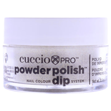 Pro Powder Polish Nail Colour Dip System - Rich Gold Glitter by Cuccio Pro for Women - 0.5 oz Nail Powder