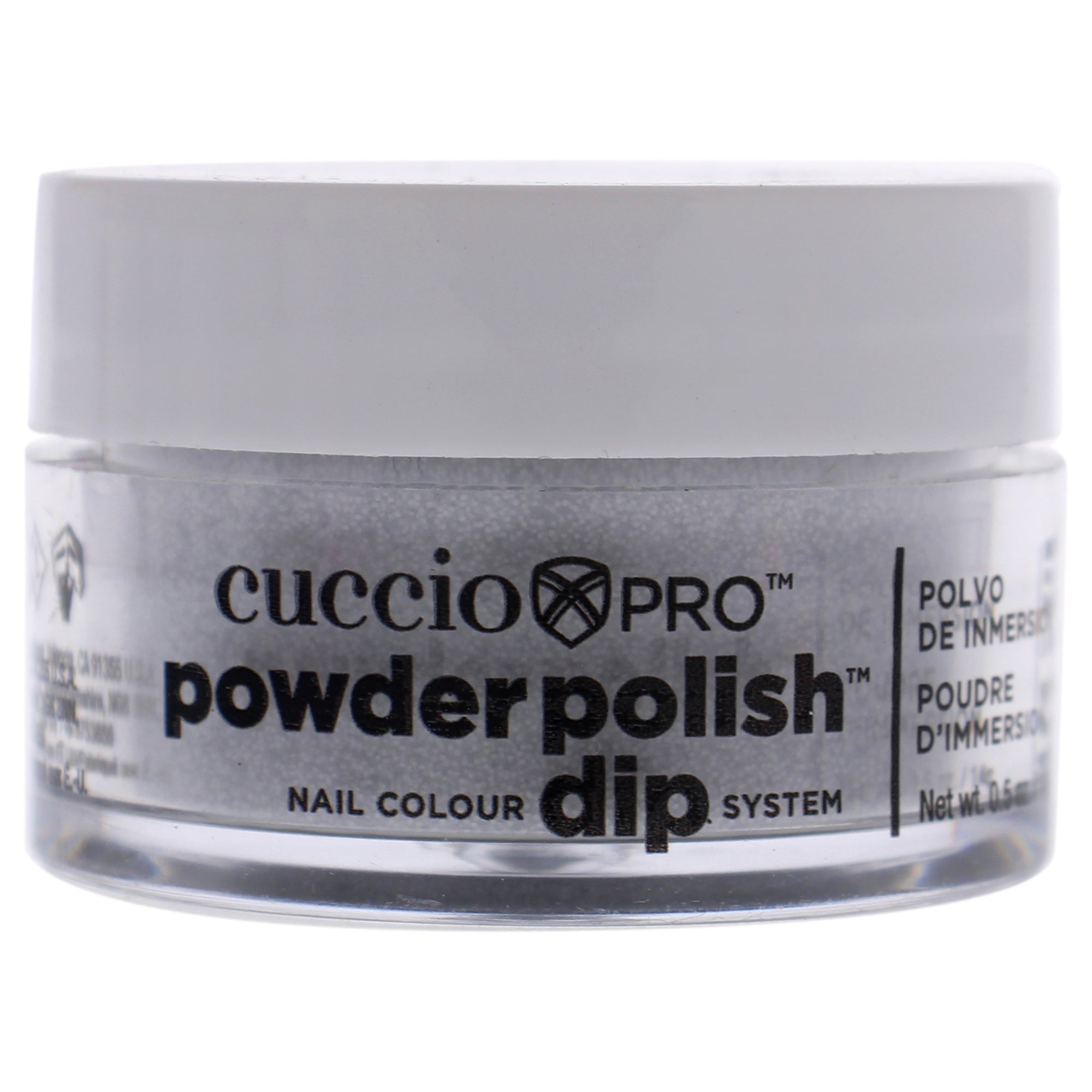 Pro Powder Polish Nail Colour Dip System - Silver Glitter by Cuccio Pro for Women - 0.5 oz Nail Powder
