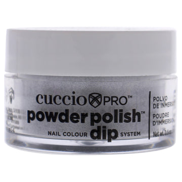 Pro Powder Polish Nail Colour Dip System - Silver Glitter by Cuccio Pro for Women - 0.5 oz Nail Powder