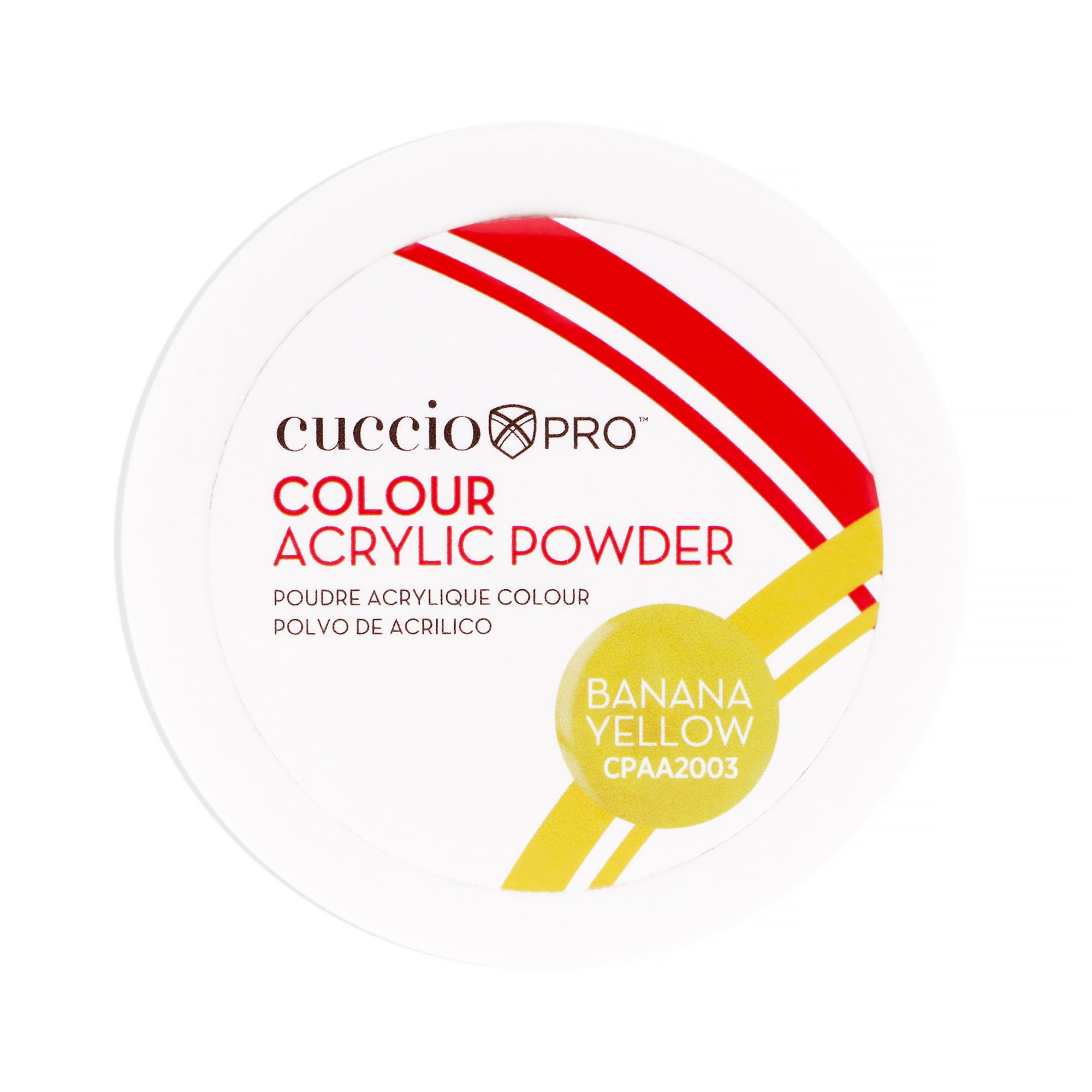 Colour Acrylic Powder - Banana Yellow by Cuccio Pro for Women - 1.6 oz Acrylic Powder