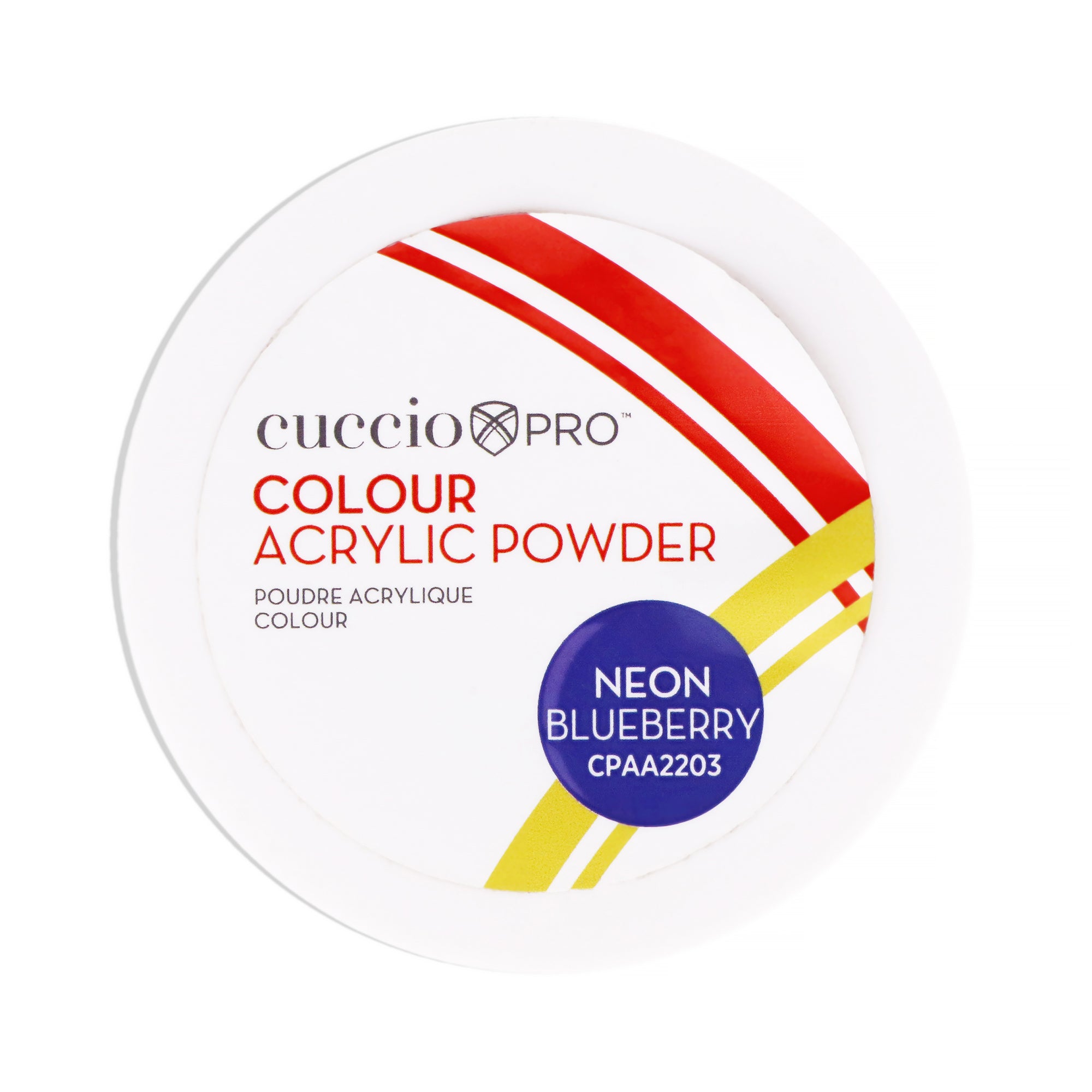 Colour Acrylic Powder - Neon Blueberry by Cuccio Pro for Women - 1.6 oz Acrylic Powder
