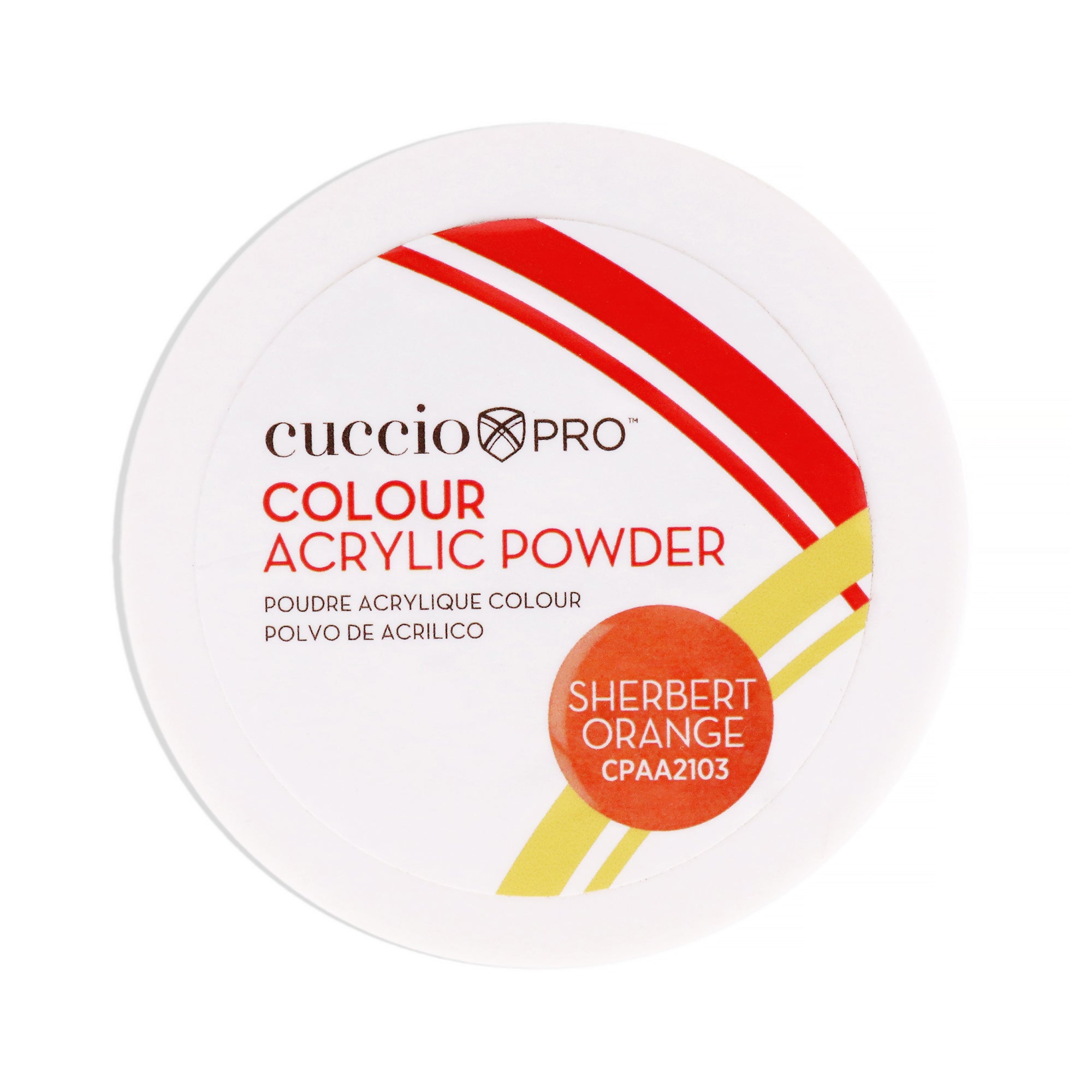 Colour Acrylic Powder - Sherbert Orange by Cuccio Pro for Women - 1.6 oz Acrylic Powder