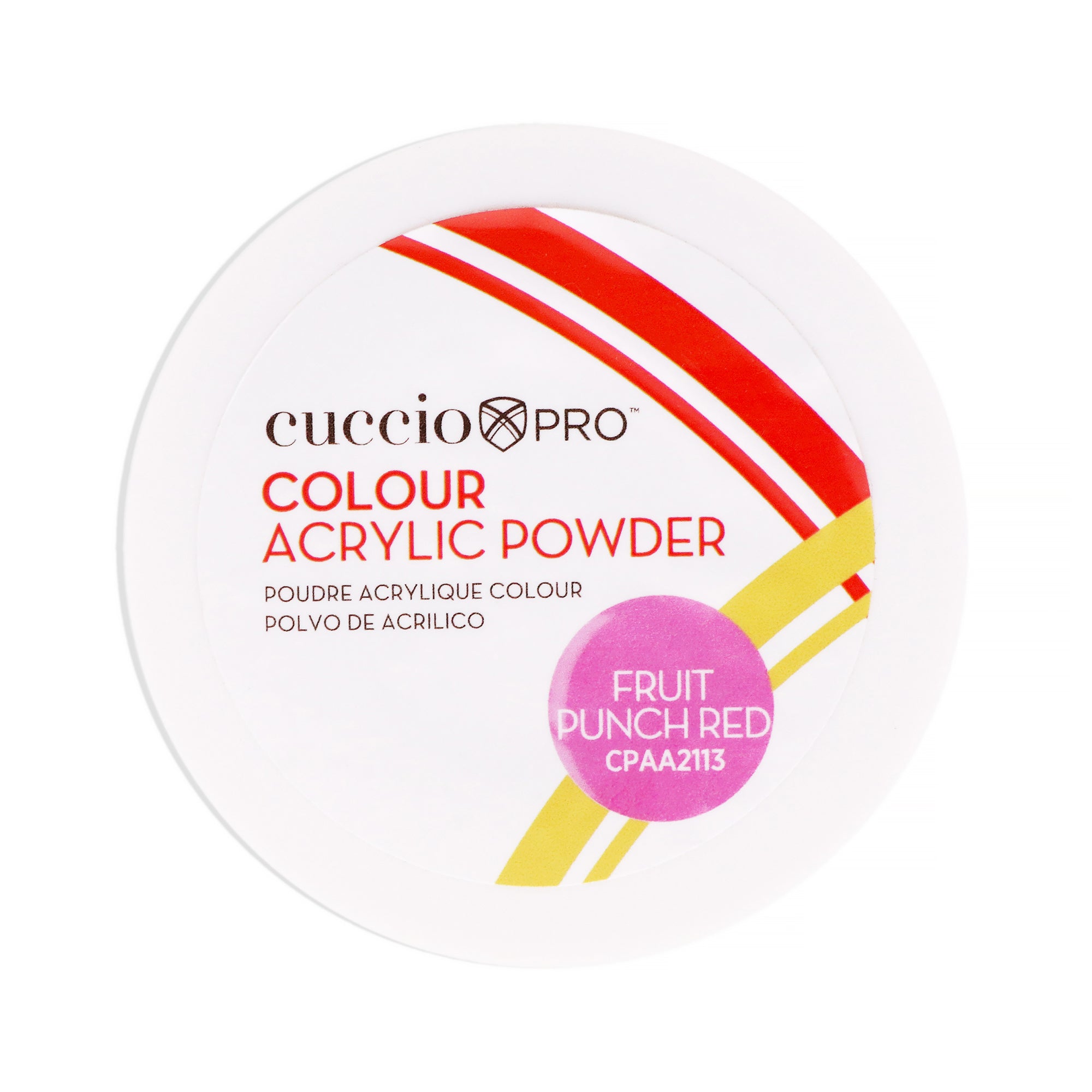 Colour Acrylic Powder - Fruit Punch Red by Cuccio Pro for Women - 1.6 oz Acrylic Powder