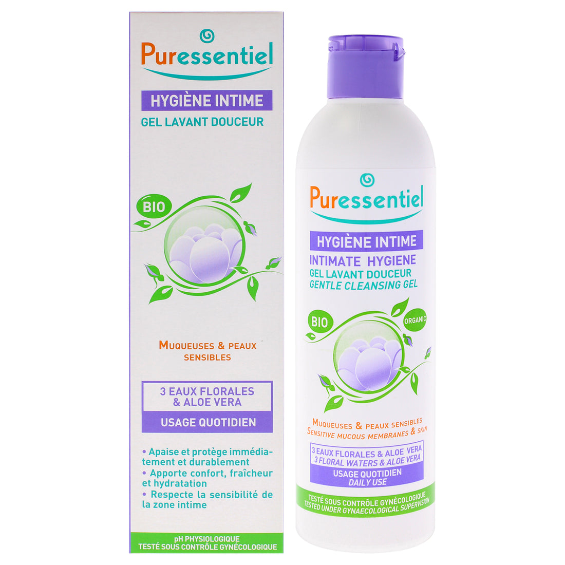 Intimate Hygiene Gentle Cleansing Gel by Puressentiel for Women - 8.44 oz Gel