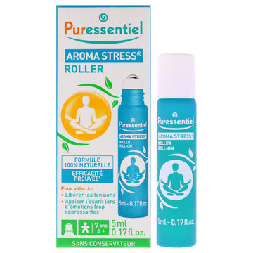 Aroma Stress Roll-On by Puressentiel for Unisex - 0.17 oz Oil